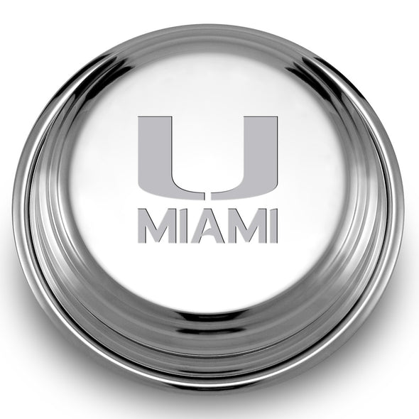 University of Miami Pewter Paperweight Shot #2