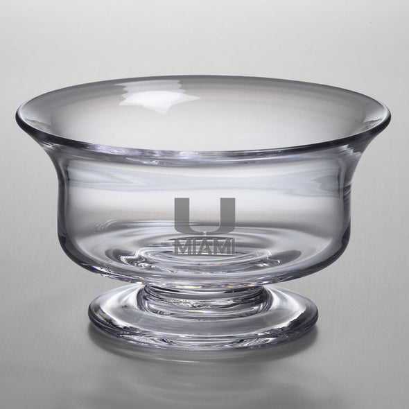 University of Miami Simon Pearce Glass Revere Bowl Med Shot #1