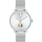 University of Miami Women's Movado Bold with Crystal Bezel & Mesh Bracelet Shot #2