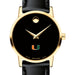 University of Miami Women's Movado Gold Museum Classic Leather