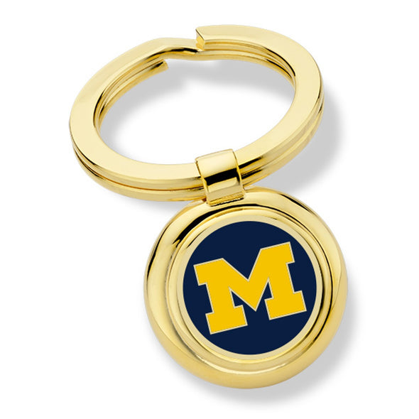 University of Michigan Enamel Key Ring Shot #1