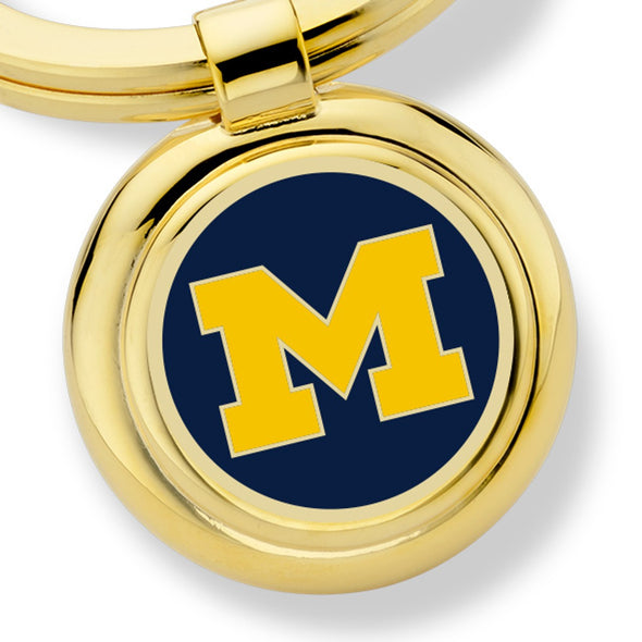 University of Michigan Enamel Key Ring Shot #2