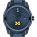 University of Michigan Men's Movado BOLD Blue Ion with Date Window