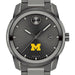 University of Michigan Men's Movado BOLD Gunmetal Grey with Date Window