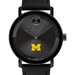 University of Michigan Men's Movado BOLD with Black Leather Strap