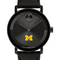 University of Michigan Men's Movado BOLD with Black Leather Strap Shot #1