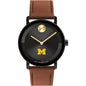 University of Michigan Men's Movado BOLD with Cognac Leather Strap Shot #2