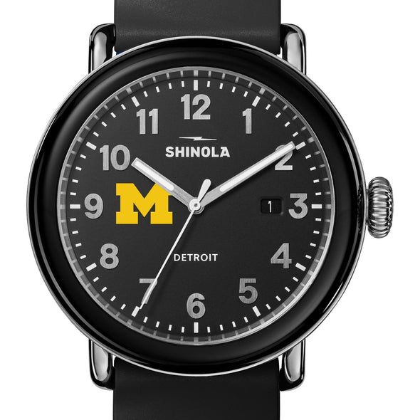 University of Michigan Shinola Watch, The Detrola 40 mm Black Dial at M.LaHart & Co. Shot #1