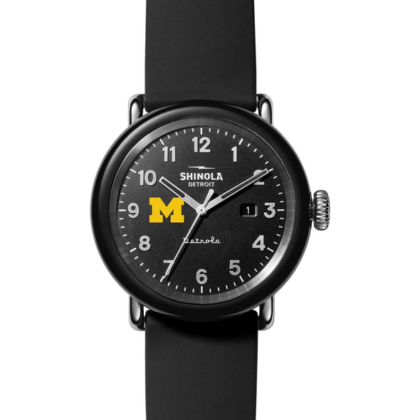 University of Michigan Shinola Watch, The Detrola 43mm Black Dial at M.LaHart &amp; Co. Shot #2