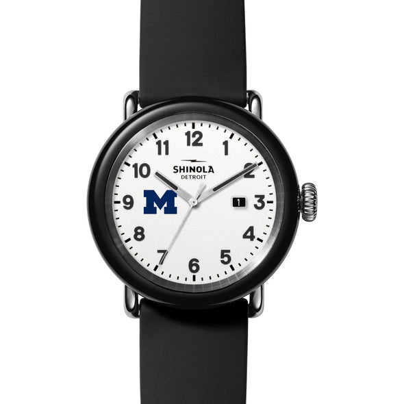 University of Michigan Shinola Watch, The Detrola 43mm White Dial at M.LaHart &amp; Co. Shot #2