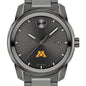 University of Minnesota Men's Movado BOLD Gunmetal Grey with Date Window Shot #1