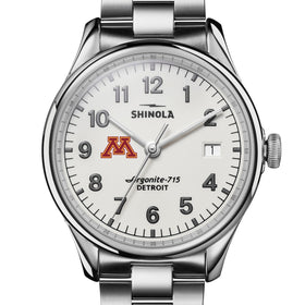 University of Minnesota Shinola Watch, The Vinton 38 mm Alabaster Dial at M.LaHart &amp; Co. Shot #1