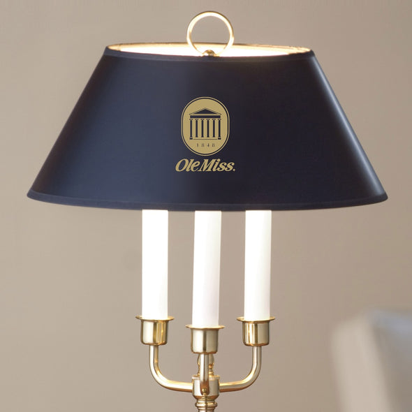 University of Mississippi Lamp in Brass &amp; Marble Shot #2