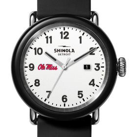 University of Mississippi Shinola Watch, The Detrola 43mm White Dial at M.LaHart &amp; Co. Shot #1