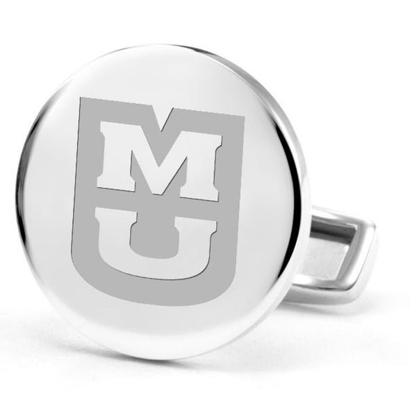 University of Missouri Cufflinks in Sterling Silver Shot #2