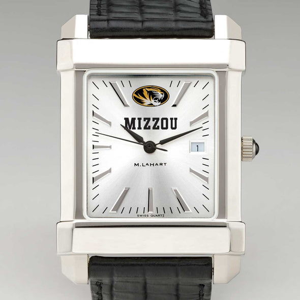 University of Missouri Men's Collegiate Watch with Leather Strap Shot #1