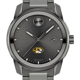 University of Missouri Men's Movado BOLD Gunmetal Grey with Date Window Shot #1