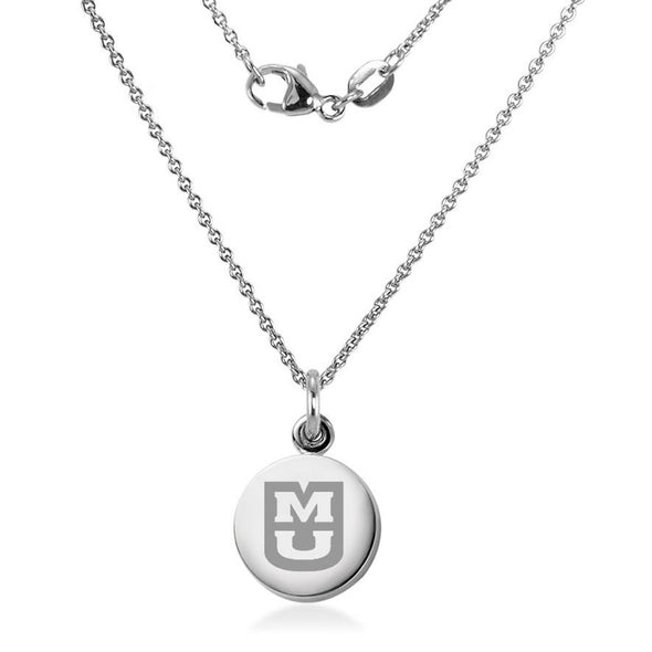 University of Missouri Necklace with Charm in Sterling Silver Shot #2