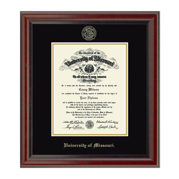 University of Missouri PhD Diploma Frame, the Fidelitas Shot #1
