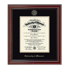 University of Missouri PhD Diploma Frame, the Fidelitas Shot #1