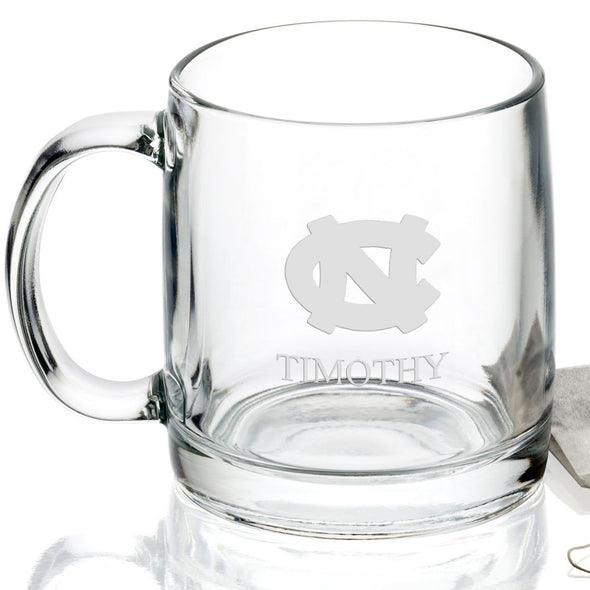University of North Carolina 13 oz Glass Coffee Mug Shot #2
