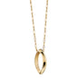 University of North Carolina Monica Rich Kosann Poesy Ring Necklace in Gold Shot #2