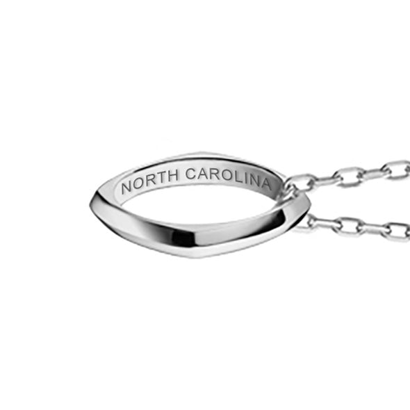 University of North Carolina Monica Rich Kosann Poesy Ring Necklace in Silver Shot #3