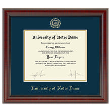 University of Notre Dame Diploma Frame, the Fidelitas Shot #1