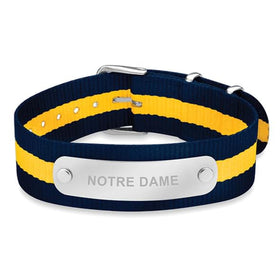 University of Notre Dame RAF Nylon ID Bracelet Shot #1