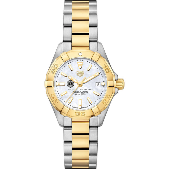 University of Notre Dame TAG Heuer Two-Tone Aquaracer for Women Shot #2