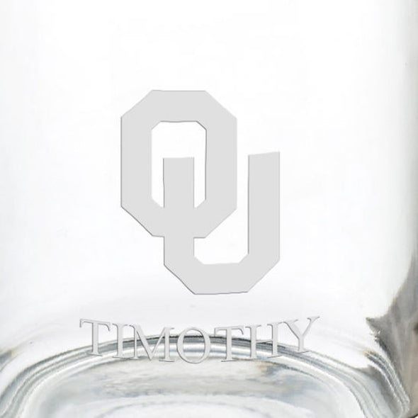 University of Oklahoma 13 oz Glass Coffee Mug Shot #3