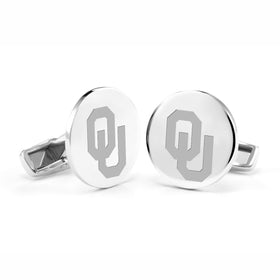 University of Oklahoma Cufflinks in Sterling Silver Shot #1