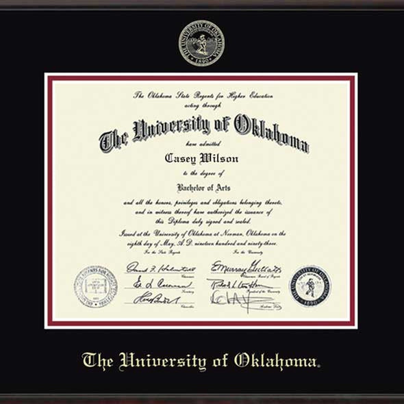 University of Oklahoma Diploma Frame, the Fidelitas Shot #2