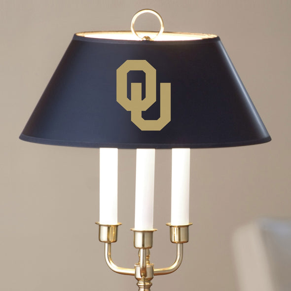 University of Oklahoma Lamp in Brass &amp; Marble Shot #2