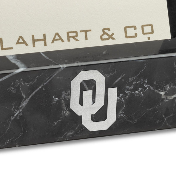 University of Oklahoma Marble Business Card Holder Shot #2