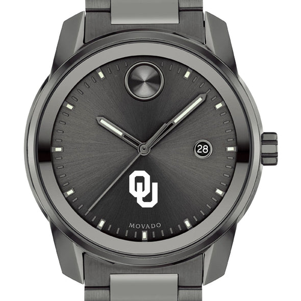 University of Oklahoma Men&#39;s Movado BOLD Gunmetal Grey with Date Window Shot #1