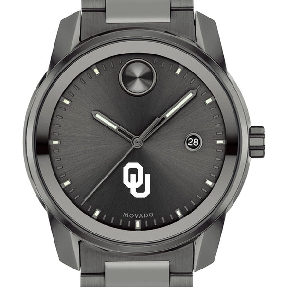 University of Oklahoma Men's Movado BOLD Gunmetal Grey with Date Window Shot #1