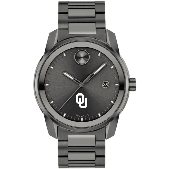 University of Oklahoma Men's Movado BOLD Gunmetal Grey with Date Window Shot #2