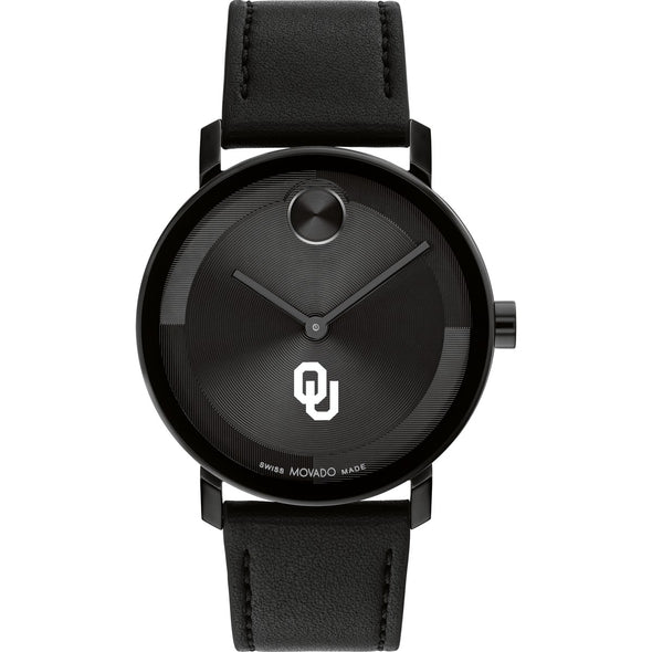 University of Oklahoma Men's Movado BOLD with Black Leather Strap Shot #2