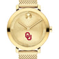 University of Oklahoma Women's Movado Bold Gold with Mesh Bracelet Shot #1