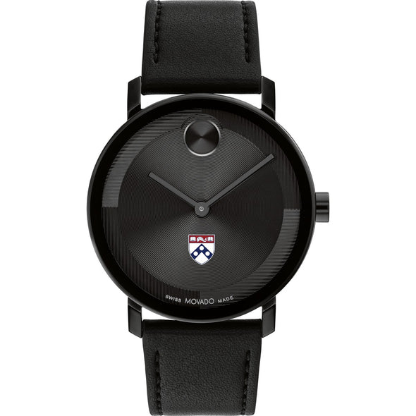 University of Pennsylvania Men's Movado BOLD with Black Leather Strap Shot #2