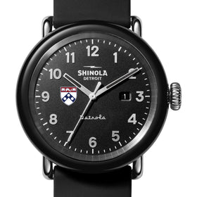 University of Pennsylvania Shinola Watch, The Detrola 43mm Black Dial at M.LaHart &amp; Co. Shot #1