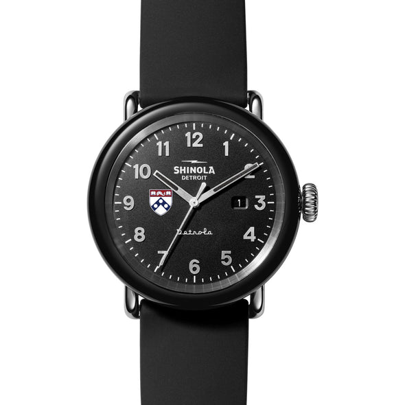 University of Pennsylvania Shinola Watch, The Detrola 43mm Black Dial at M.LaHart &amp; Co. Shot #2