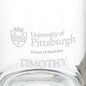 University of Pittsburgh School of Medicine 13 oz Glass Coffee Mug Shot #3