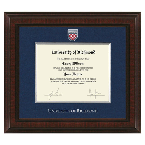 University of Richmond Diploma Frame - Excelsior Shot #1