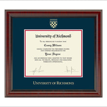 University of Richmond Diploma Frame, the Fidelitas Shot #1