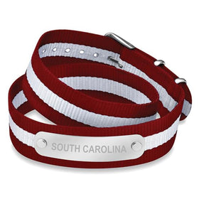 University of South Carolina Double Wrap RAF Nylon ID Bracelet Shot #1