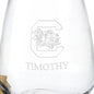 University of South Carolina Stemless Wine Glasses - Set of 4 Shot #3