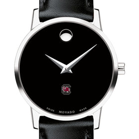 University of South Carolina Women&#39;s Movado Museum with Leather Strap Shot #1