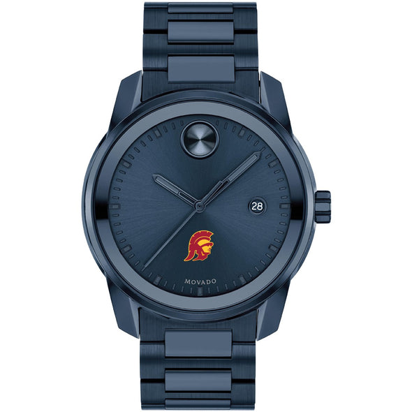 University of Southern California Men&#39;s Movado BOLD Blue Ion with Date Window Shot #2